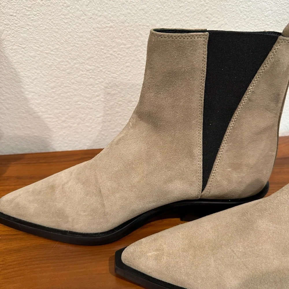 Anine Bing Taupe Suede Bekah Booties - Picture 7 of 10